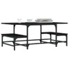 vidaXL Table basse noire 100x50,5x40 cm Bois composite Voir les images du produit 3