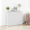 A white sideboard with drawers and doors, decorated with framed pictures, a plant, and a lamp. Anteprima dell’immagine prodotto