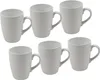 Kaffeetasse 340ml aus Porzellan - im 6er Set - Farbe: weiß Produktbild-Vorschau 1