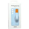 The image shows the packaging of a Samsung Standing Grip Case for the Galaxy S24 in light blue. Produktbild-Vorschau