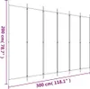 vidaXL 6dílný paraván bílý 300x200 cm Látka Náhled obrázku produktu 7