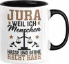 Jura Geschenk Tasse Weil Ich Menschen Hasse Und Gerne Recht Produktbild-Vorschau 1