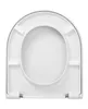 A white toilet seat is shown from a top-down view against a white background. Produktbild-Vorschau