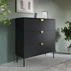 Kommode 100 cm in schwarz MOLONG-166 Produktbild-Vorschau 1