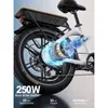 Onesport 20 Zoll Elektrofahrrad Pedelec,  48V/18Ah ，250W Produktbild-Vorschau 6