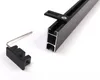 A close-up shot of a black aluminum curtain rail system component and an Allen key. Anteprima dell’immagine prodotto