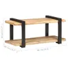 vidaXL TV-Schrank 90x40x40 cm Raues Mangoholz -  TV-Möbel Produktbild-Vorschau 8