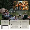 tectake Beamer-Leinwand mobil mit Stativen 126 Zoll 319cm Produktbild-Vorschau 2