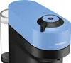 Close-up of a Nespresso coffee machine with a blue top and black base. Anteprima dell’immagine prodotto