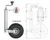 WINTERHOFF Stützrad 150 kg, 48 mm, Höhe 500-710 mm, Produktbild-Vorschau 2