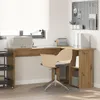 vidaXL Artisan dubový stůl 142 x 102 x 73 cm materiál na Náhled obrázku produktu 3