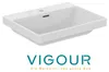 VIGOUR DERBY V3 Möbelwaschtisch 60x48cm mit Hahnloch und Produktbild-Vorschau 1