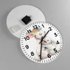 Wanduhr - Rund - Glasuhr - Kaninchen Hase Kinder - 30x30cm Produktbild-Vorschau 2