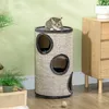 PawHut, tiragraffi per gatti, con 3 rifugi, struttura Anteprima dell’immagine prodotto 8
