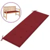 vidaXL Cuscino per panca da giardino rosso vino 150x50x4 cm Anteprima dell’immagine prodotto 15
