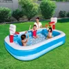 Bestway® Family Pool Basketball 251 x 168 x 102 cm, eckig Produktbild-Vorschau 23