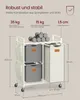 VASAGLE Wäschekorb 3 Fächer, Wäschesammler 100 L, Produktbild-Vorschau 4