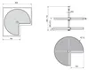 Jeu de plateaux Shelvo 3/4 pour module 800 mm en plastique Voir les images du produit 2
