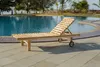 Möbilia Gartenliege aus Teak Holz | Kopfteil 5-fach Produktbild-Vorschau 4