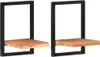 vidaXL Mensole da parete 2 pezzi 25x25x35 cm in legno Anteprima dell’immagine prodotto 1