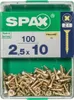 Lot de 100 vis acier tête fraisée pozidriv SPAX, Diam.2.5 Voir les images du produit 3