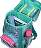 An open backpack with school supplies inside. Produktbild-Vorschau