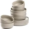 Leonardo Geschirr-Set Roma Taupe (6-teilig) Produktbild-Vorschau 2