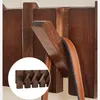 Massivholz Multifunktionale Wandgarderobe Wandhaken Produktbild-Vorschau 4