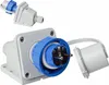 Wandstecker schräge 16A 230V IP68 2P+PE wasserdicht Produktbild-Vorschau 1