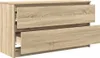 vidaXL TV skříňka Sonoma dub 100x35x54 cm materiál na bázi Náhled obrázku produktu 5
