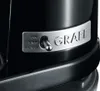Close-up of a black appliance with a silver control panel. Podgląd zdjęcia produktu