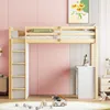 A child's bedroom with a loft bed, desk, and artwork on the wall. Anteprima dell’immagine prodotto