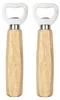 2x Flaschenöffner Kapselheber Bieröffner Holzgriff Produktbild-Vorschau 1