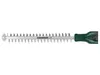 A close-up view of a hedge trimmer blade with a green handle. Produktbild-Vorschau