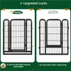 Yaheetech Welpenlaufstall 8-teilig 80cm hoch, Welpenauslauf Produktbild-Vorschau 5