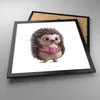 Gerahmtes Poster - Schwarzer Rahmen - Igel Cupcake Kinder - Produktbild-Vorschau 3