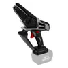 A cordless mini chainsaw with a battery pack attached, shown against a white background. Podgląd zdjęcia produktu