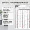 Wandkalender 2027 A2 Standard 14 Monate Querformat – Produktbild-Vorschau 4