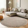 Skandinavischer Boho Wohnzimmerteppich mit Hoch-Tief-Effekt Produktbild-Vorschau 1