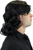 WIG ME UP Herrenperücke lang Schwarz Schlagersänger  Produktbild-Vorschau 3