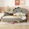 A child's bedroom with a dinosaur-themed bed. Produktbild-Vorschau
