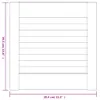 vidaXL Schranktüren Lamellen-Design 2 Stk. 39,5x39,4cm Produktbild-Vorschau 4