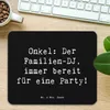Mr. & Mrs. Panda Mauspad Spruch Onkel Familien-DJ - Schwarz Produktbild-Vorschau 2