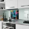 Küchenrückwand Spritzschutz Glas mit Motiv Regen bei Nacht Produktbild-Vorschau 2