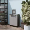 Keter Recyclingschrank Split Premium Grau und Schwarz 92 cm Produktbild-Vorschau 1