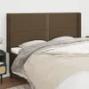 vidaXL Kopfteil mit Ohren Dunkelbraun 183x16x118/128 cm Produktbild-Vorschau 2