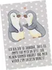 Mr. & Mrs. Panda Grußkarte Pinguine trösten - Grau Pastell Produktbild-Vorschau 1