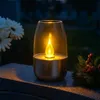 Lampka solarna ogrodowa led lampion świeczka ciepły biały Podgląd zdjęcia produktu 10