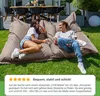 Green Bean® Sitzsack "Square" XXL 140x180cm mit 380 Liter Produktbild-Vorschau 3