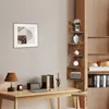Wandregal Wand-Eckregal Wandregale 20x20x123cm Retro Braun Produktbild-Vorschau 3